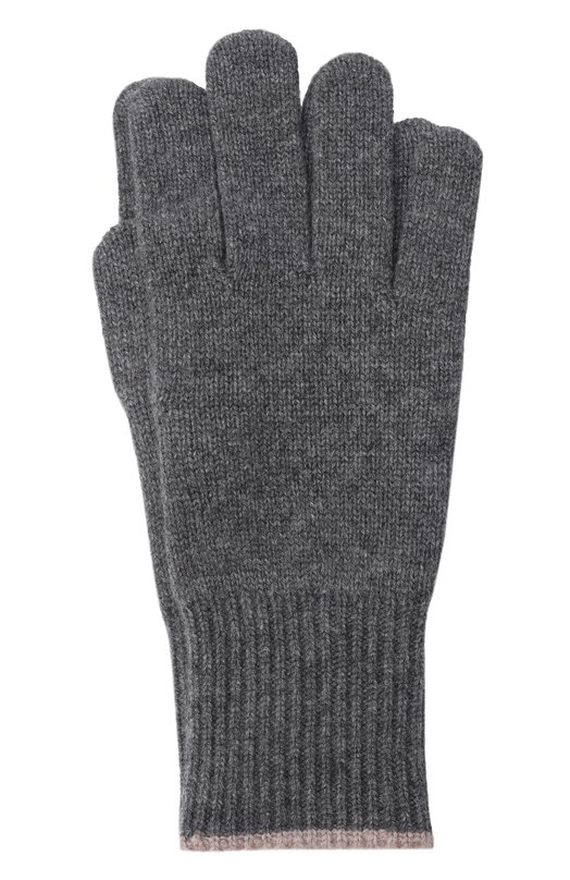 Кашемировые перчатки Brunello Cucinelli M2293118 Серый M2293118