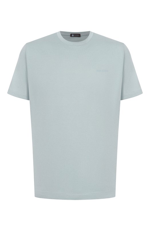 Футболка из шелка и хлопка Colombo TS00404/M0146-J0 Голубой TS00404/M0146-J0