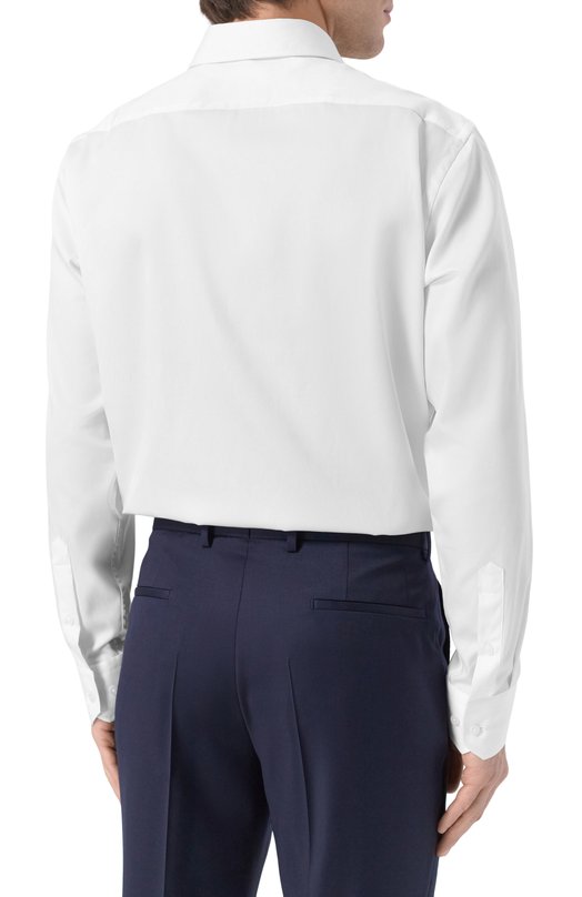 Хлопковая сорочка BOSS 50549901 Белый  50549901 Фото 4