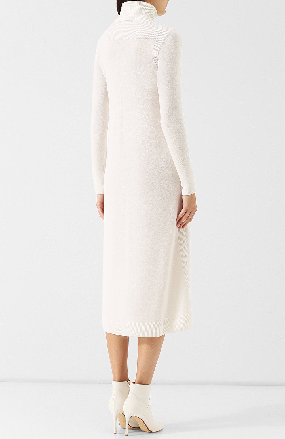 Кашемировое платье-миди с воротником-стойкой LORO PIANA, арт. FAI1903, фото 4