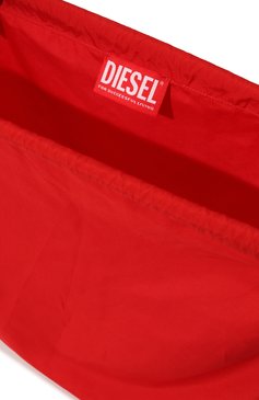 Детская текстильный рюкзак DIESEL красного цвета, арт. J01299/KXB8W | Фото 3 (Материал сплава: Проставлено; Нос: Не проставлено; Материал: Текстиль)
