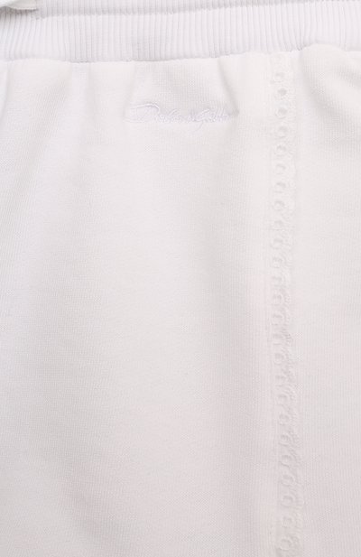 Хлопковые шорты DOLCE & GABBANA белого цвета по цене 24900 руб., арт. L5JQ0C/G7NX0, фото 3 Хлопковые шорты DOLCE & GABBANA, арт. L5JQ0C/G7NX0, фото 3