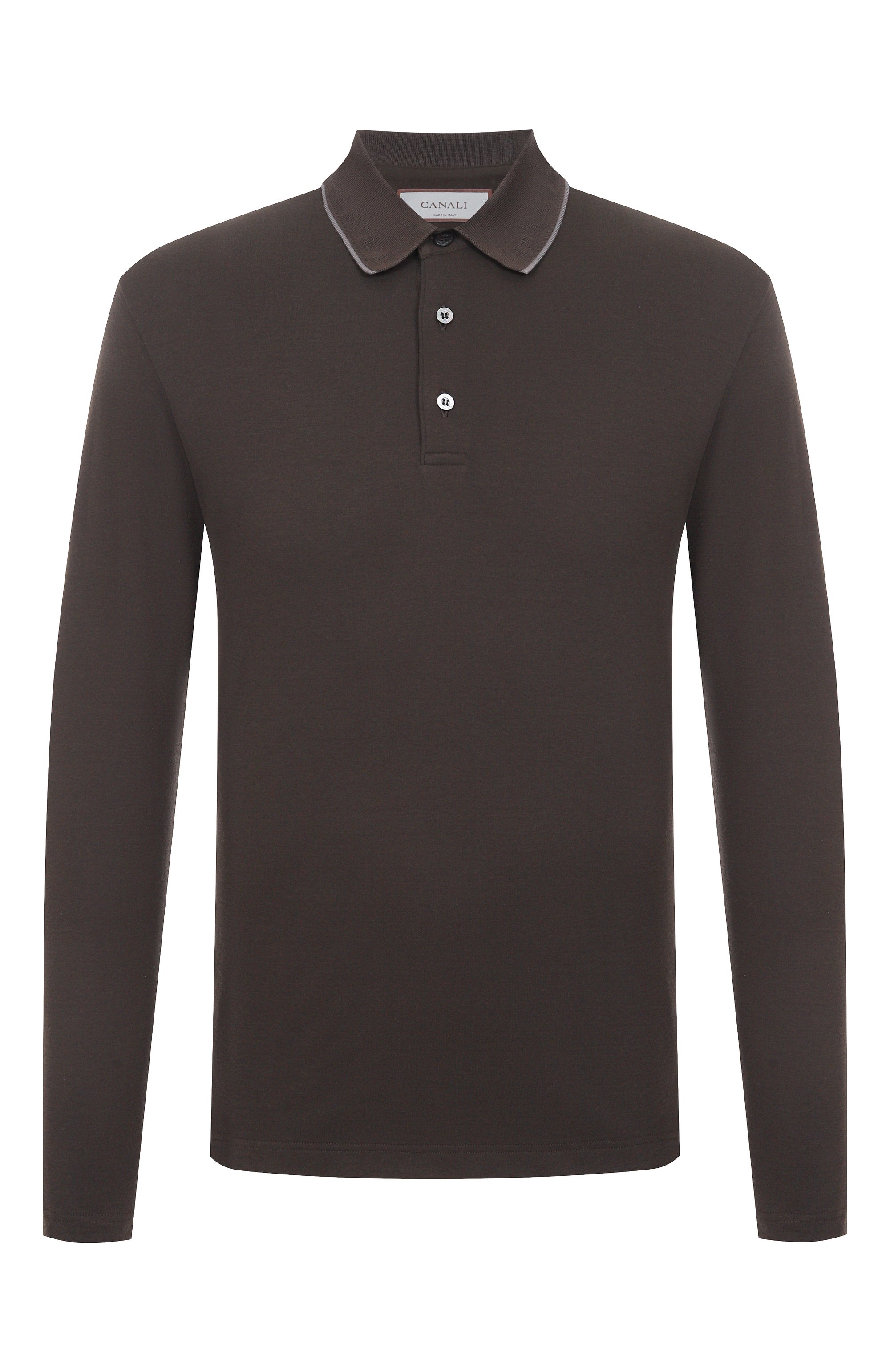 Поло из хлопка и кашемира CANALI, арт. T0902/MJ02337, фото 1