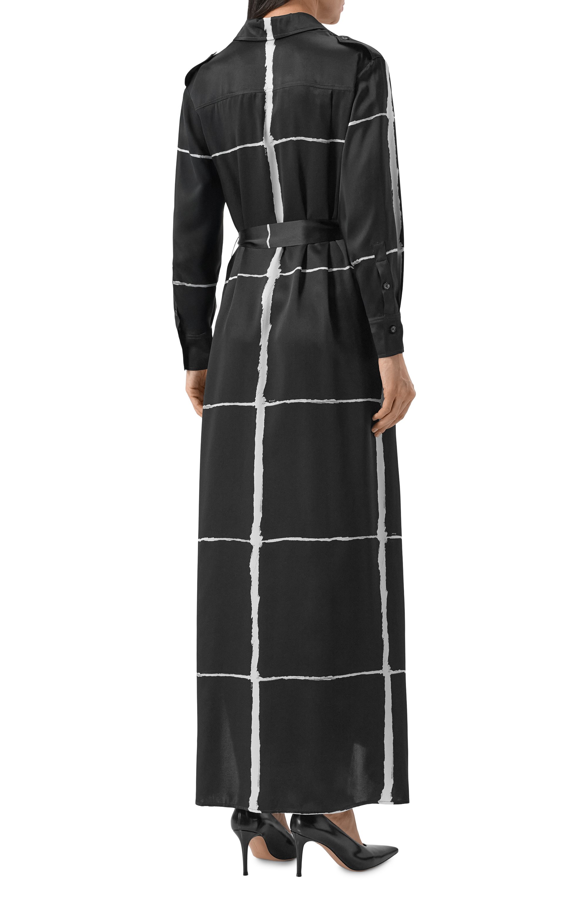 Атласное платье KITON, арт. D47321K0873G06, фото 3