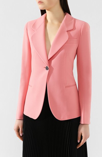 Шерстяной жакет GIORGIO ARMANI розового цвета по цене 122500 руб., арт. 9SHGG06E/T00P8, фото 3 Шерстяной жакет GIORGIO ARMANI, арт. 9SHGG06E/T00P8, фото 3