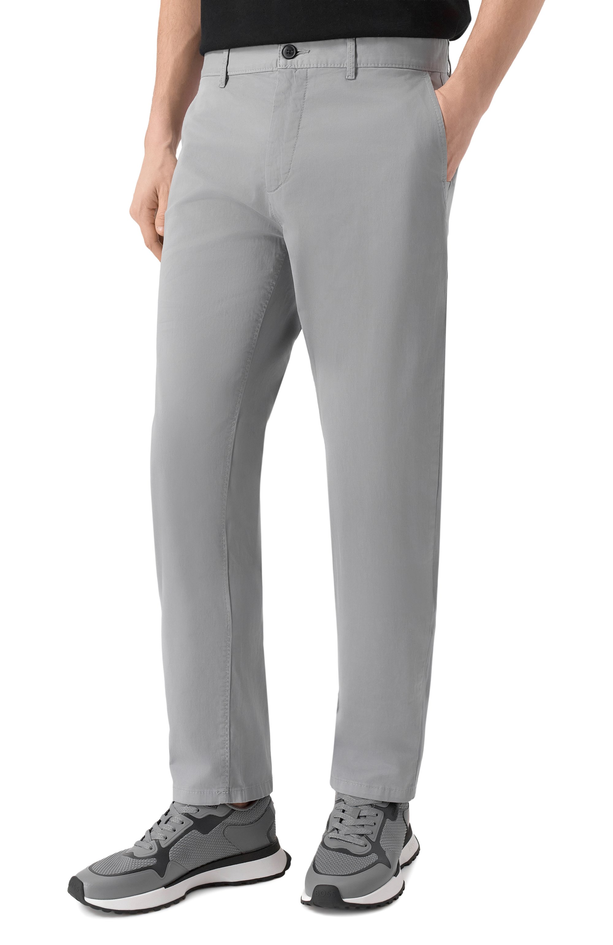 Хлопковые брюки BOSS ORANGE, арт. 50510933, фото 3