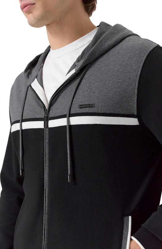 Хлопковая толстовка Stefano Ricci K101046FCR/T25350/60-62 Чёрный  K101046FCR/T25350/60-62 Фото 5