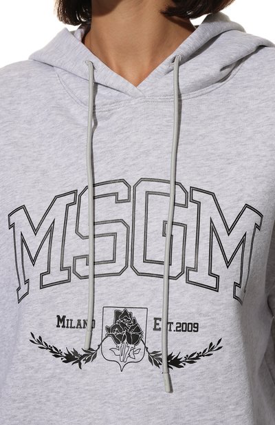 Хлопковое худи MSGM, арт. 3341MDM103 227797, фото 5