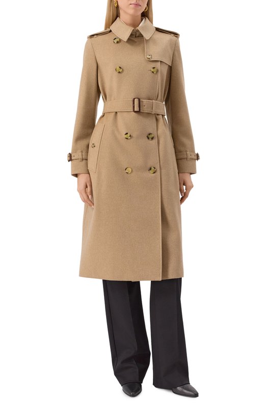 Кашемировое пальто Burberry 8110787 Бежевый  8110787 Фото 3