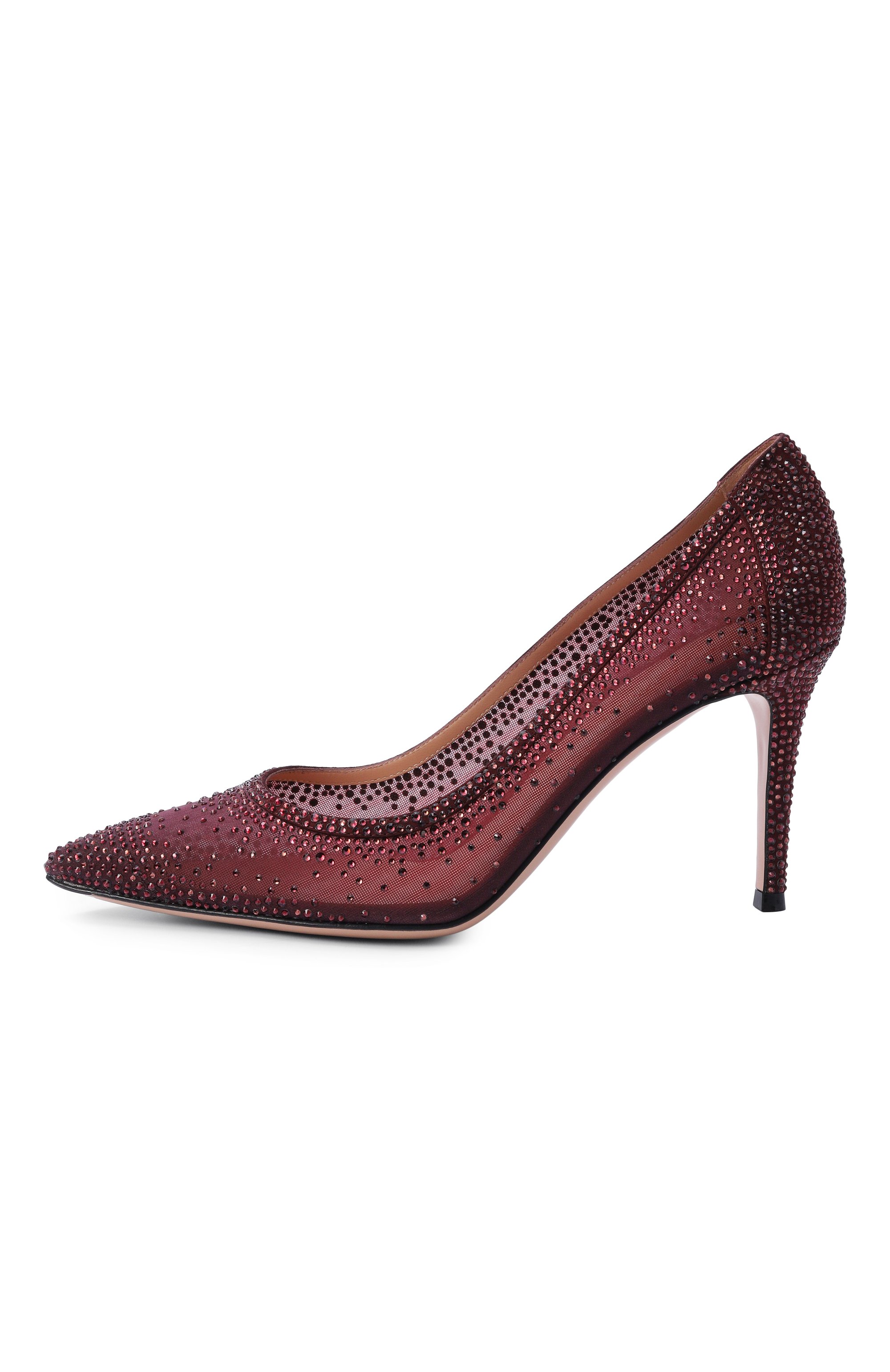 Текстильные туфли rania 85 GIANVITO ROSSI бордового цвета по цене 315500 руб., арт. G20475.85RIC.C0ZRYRY, фото 4 Текстильные туфли rania 85 GIANVITO ROSSI, арт. G20475.85RIC.C0ZRYRY, фото 4