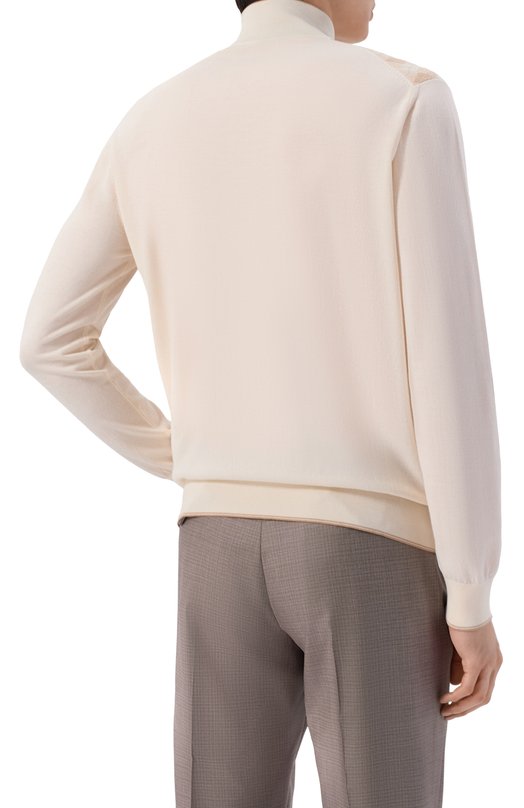 Кардиган из хлопка и шелка Stefano Ricci K414017R30/F26268 Бежевый  K414017R30/F26268 Фото 4