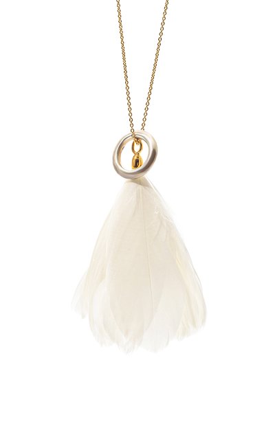 Кулон на цепочке JIL SANDER белого цвета по цене 111500 руб., арт. J11UU0038 J12045, фото 3 Кулон на цепочке JIL SANDER, арт. J11UU0038 J12045, фото 3