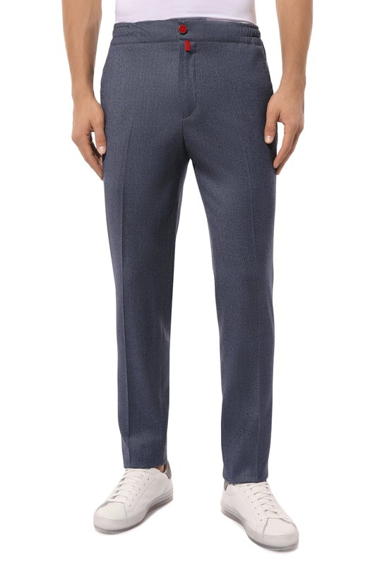 Шерстяные брюки Kiton UPLACK0122E12 Синий  UPLACK0122E12 Фото 3