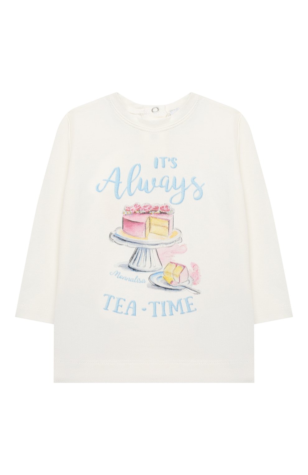 Хлопковый лонгслив MONNALISA, арт. 396621P7, фото 1