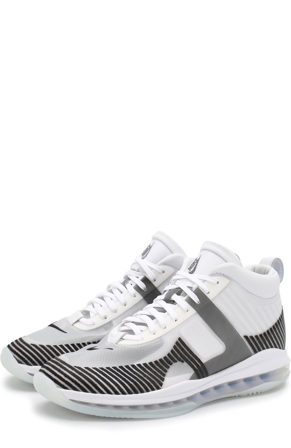 Комбинированные кроссовки lebron x john elliott icon на шнуровке NIKELAB, арт. AQ0114-100, фото 1