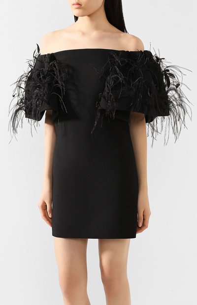 Платье из смеси шерсти и шелка VALENTINO, арт. TB0VAS951CF, фото 3