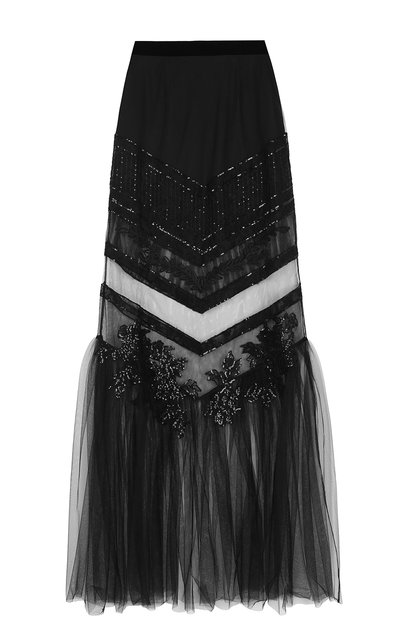 Прозрачная юбка-макси с вышивкой LA PERLA, арт. 0010690, фото 1