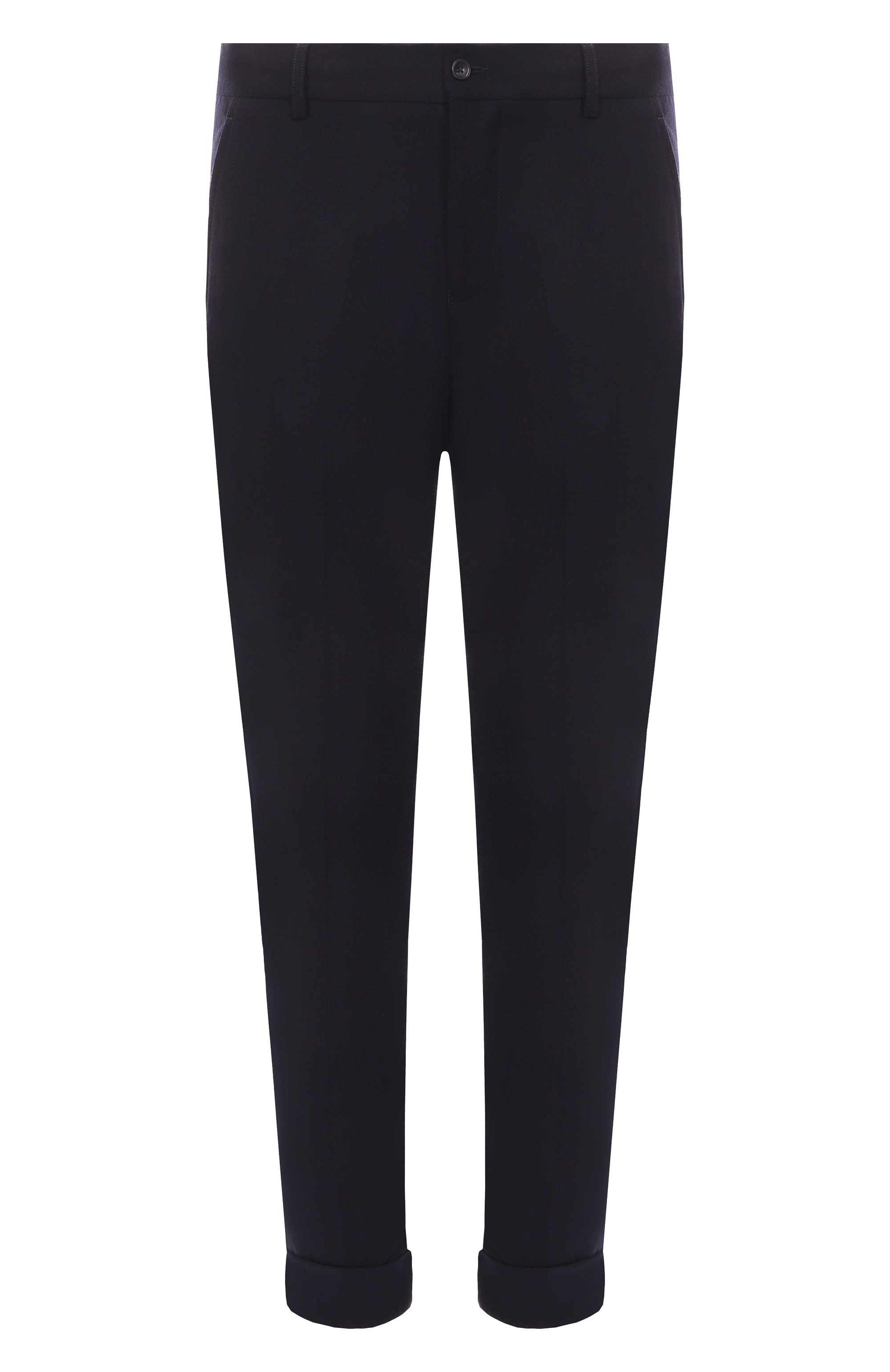 Брюки из шерсти и кашемира MARCO PESCAROLO темно-синего цвета по цене 75300 руб., арт. MANU/5229, фото 1 Брюки из шерсти и кашемира MARCO PESCAROLO, арт. MANU/5229, фото 1