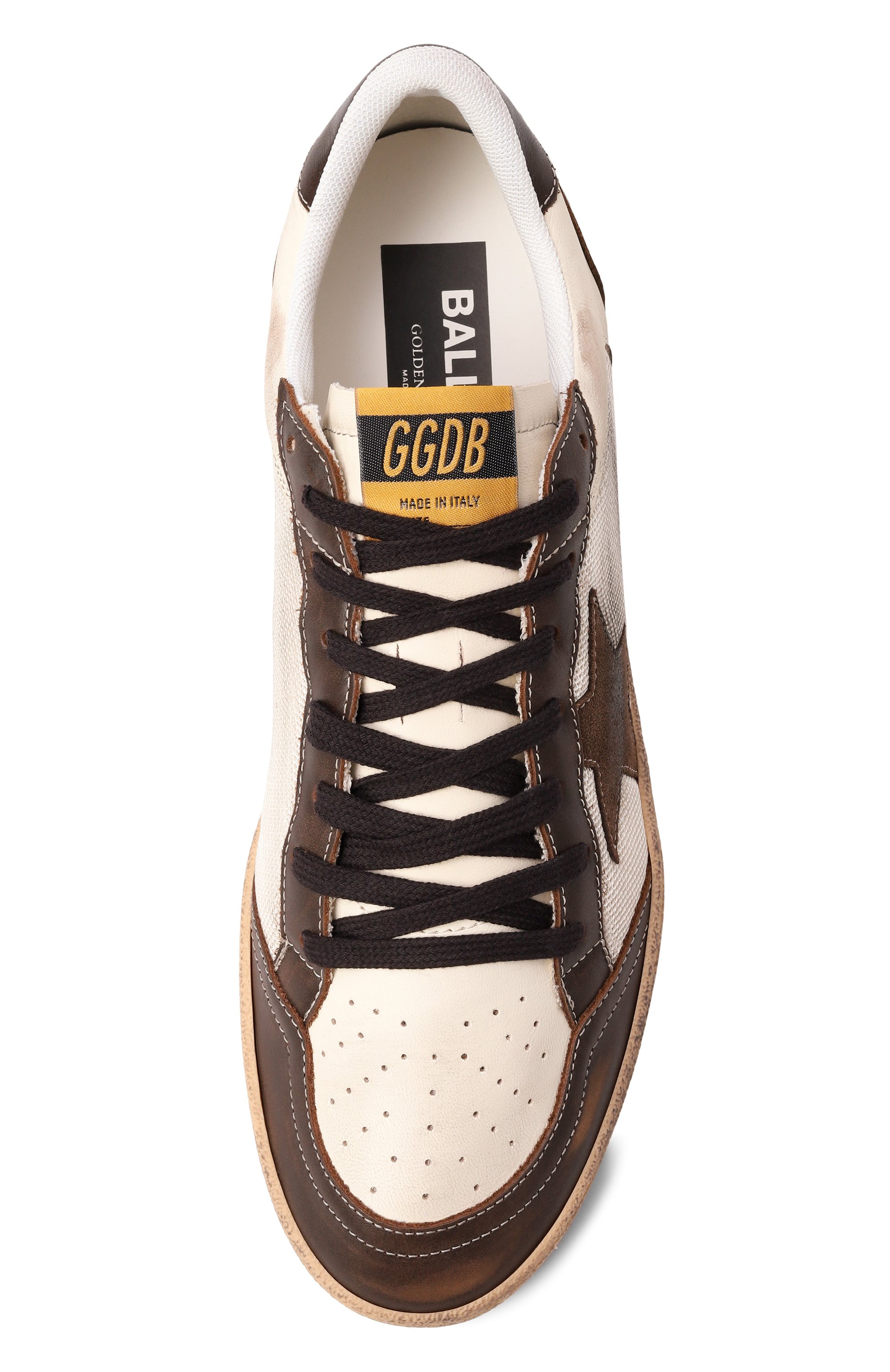 Комбинированные кеды ball star GOLDEN GOOSE DELUXE BRAND, арт. GMF00327.F006560, фото 6