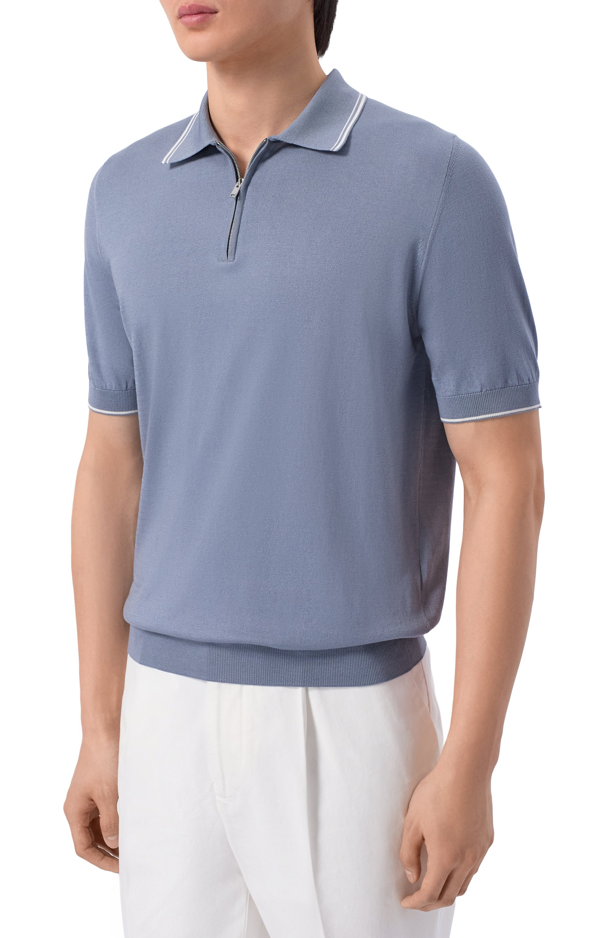 Поло из хлопка и шелка MVST, арт. M26.CSM.K425, фото 3