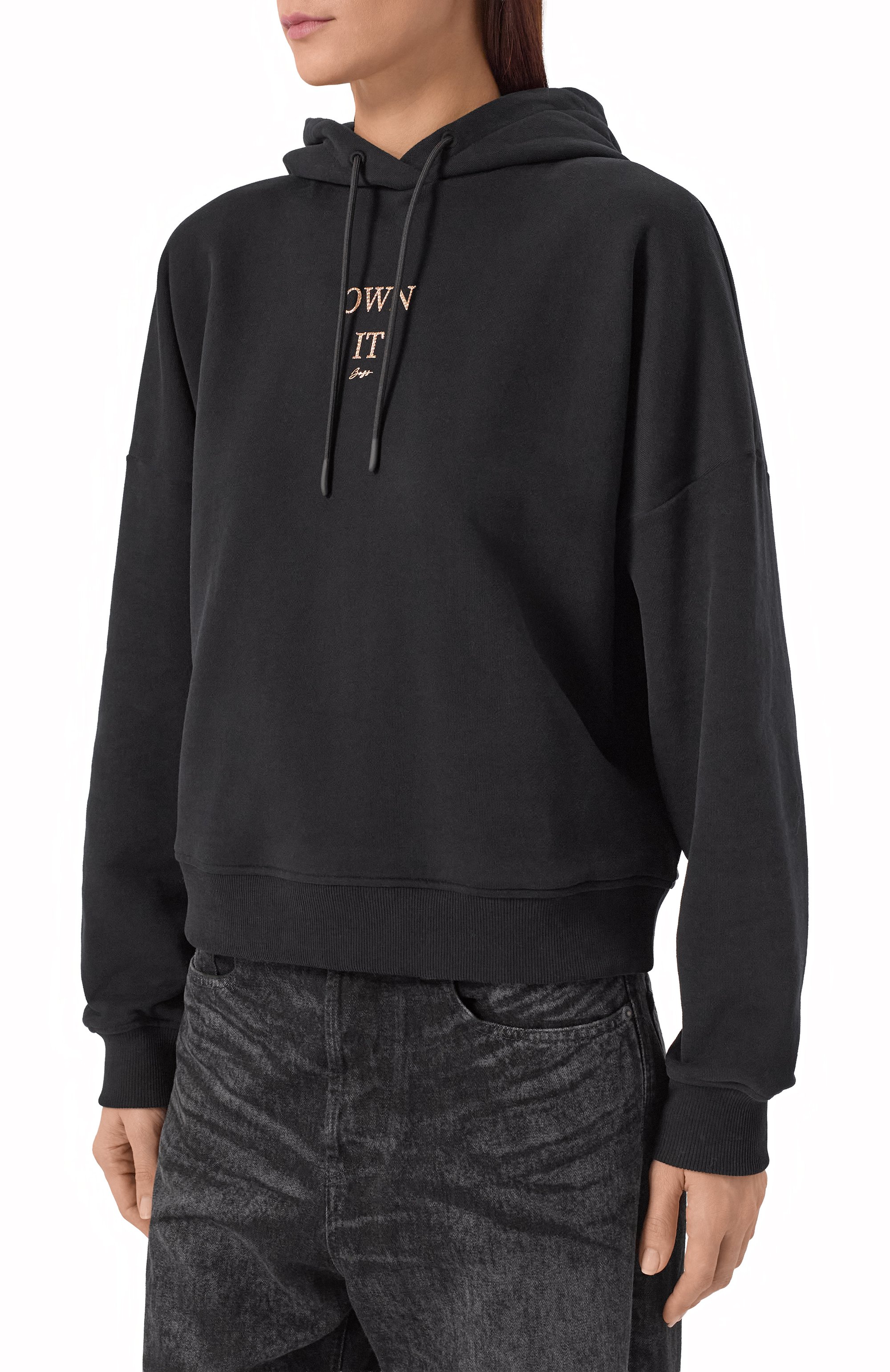 Хлопковое худи BOSS ORANGE, арт. 50551429, фото 3