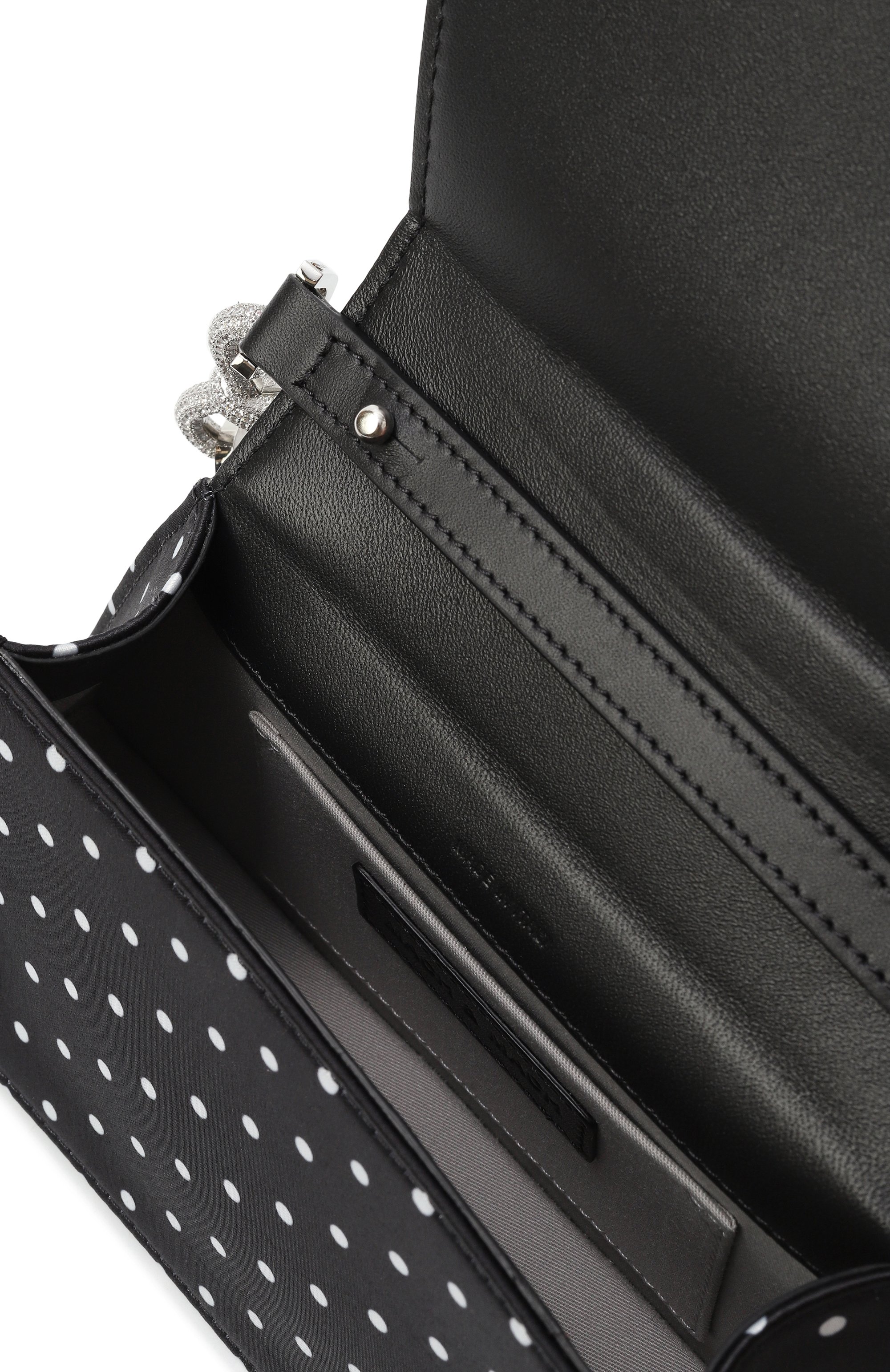 Сумка double bow samantha medium MACH & MACH, арт. PF25-B0101-D0T-BLWH, фото 5