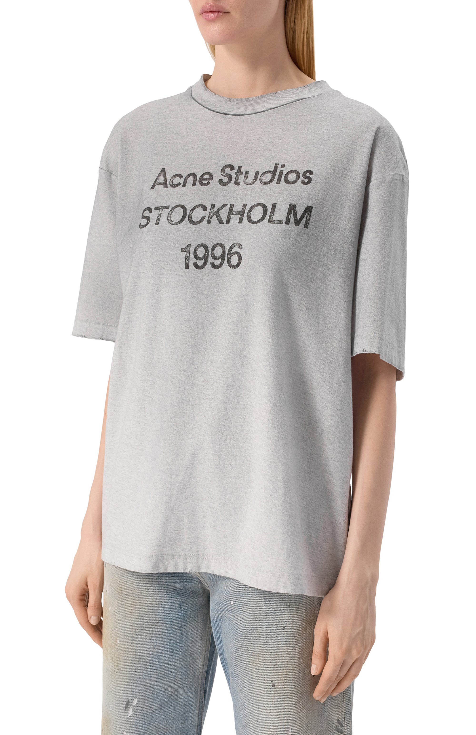 Хлопковая футболка ACNE STUDIOS, арт. FN-UX-TSHI000017/CL0201, фото 3