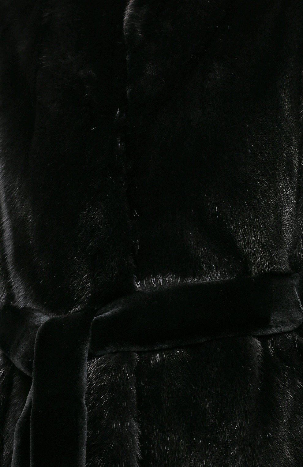 Шуба из меха норки YVES SALOMON, арт. 7WYM75720VLVR/BLACK/48, фото 5
