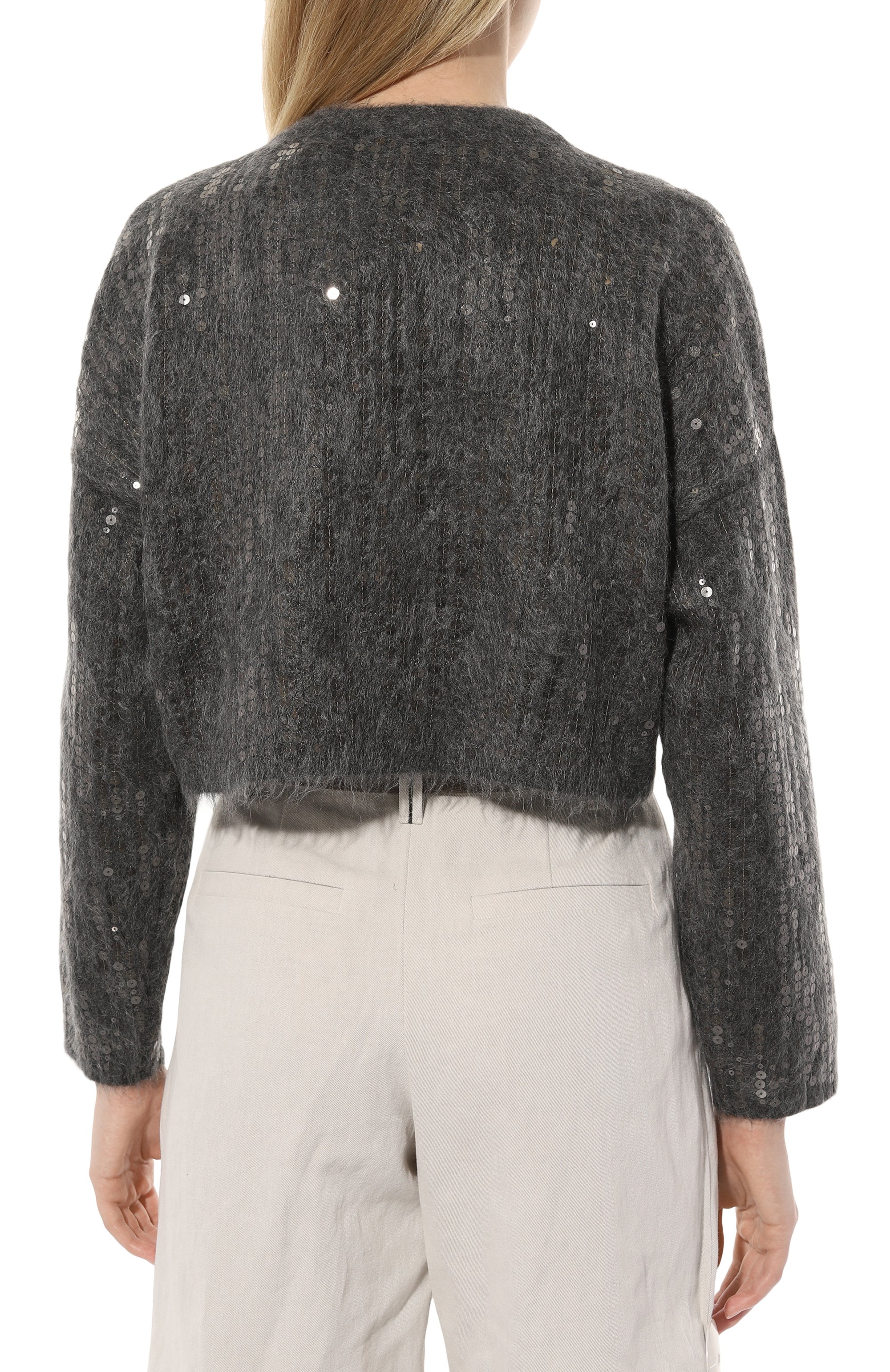 Свитер из шерсти и кашемира BRUNELLO CUCINELLI, арт. MBP143000, фото 4