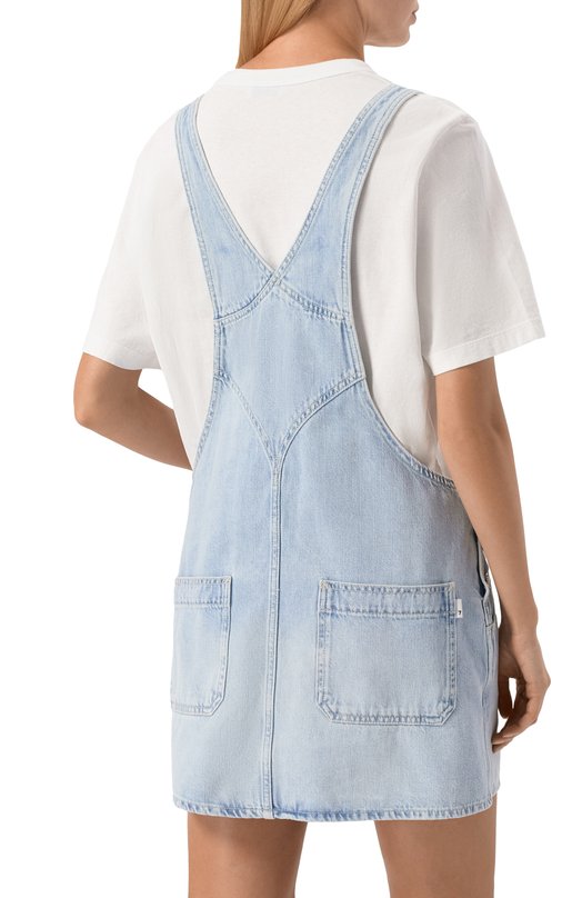 Джинсовое платье Dungaress Skirt 7 For All Mankind 7U690555-3DP Голубой  7U690555-3DP Фото 4