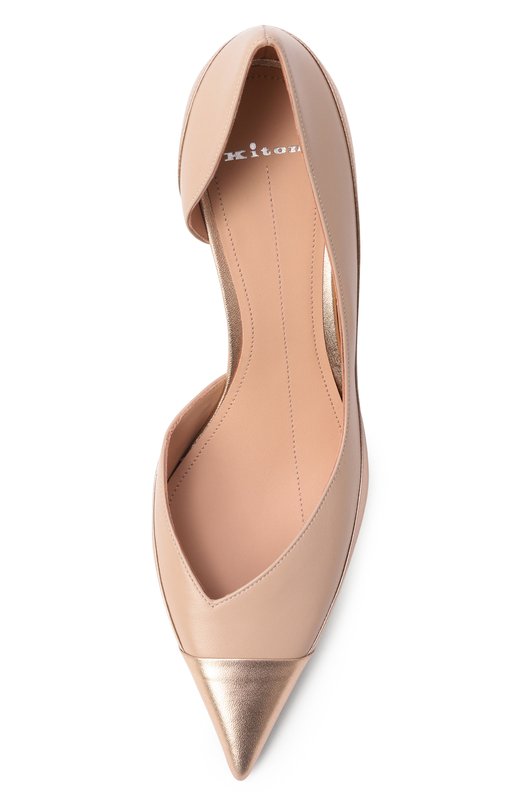 Кожаные туфли Kiton D58829K0901H02 Бежевый  D58829K0901H02 Фото 6