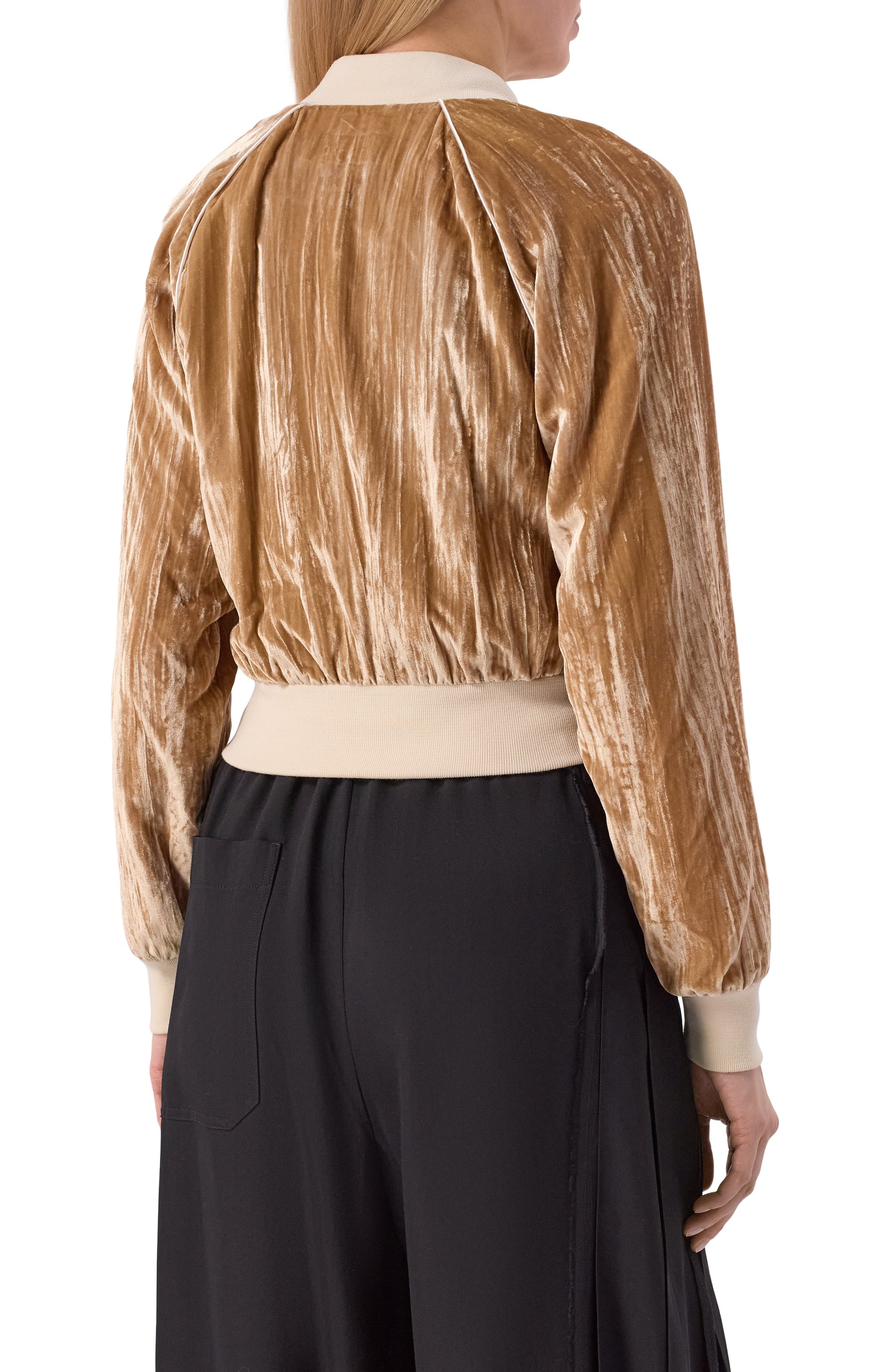 Бархатный бомбер ANN DEMEULEMEESTER, арт. B0013777/FA710, фото 4