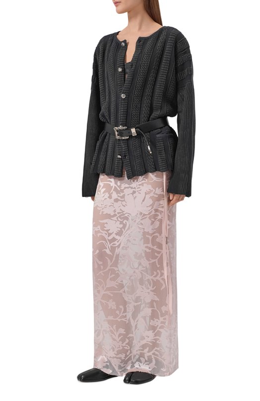 Хлопковый кардиган Enfants Riches Deprimes 080-260/C0TT0N/W00L Чёрный  080-260/C0TT0N/W00L Фото 2