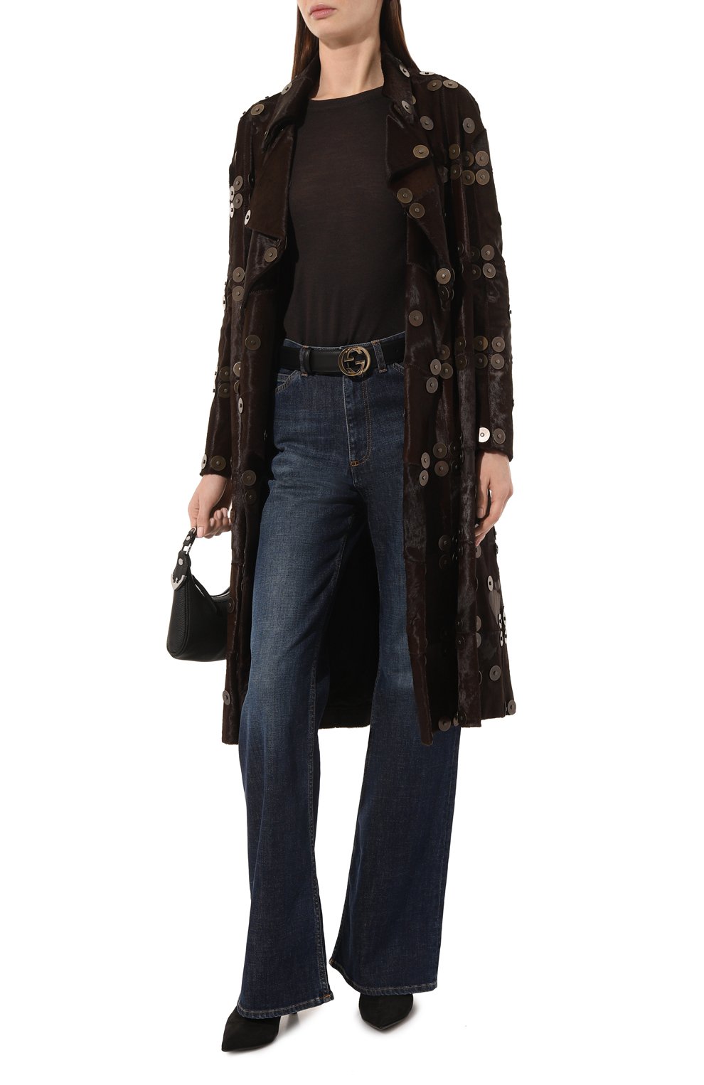 Накидка из теленка TOM FORD коричневого цвета по цене 1675000 руб., арт. CPL625/LEX076, фото 2 Накидка из теленка TOM FORD, арт. CPL625/LEX076, фото 2