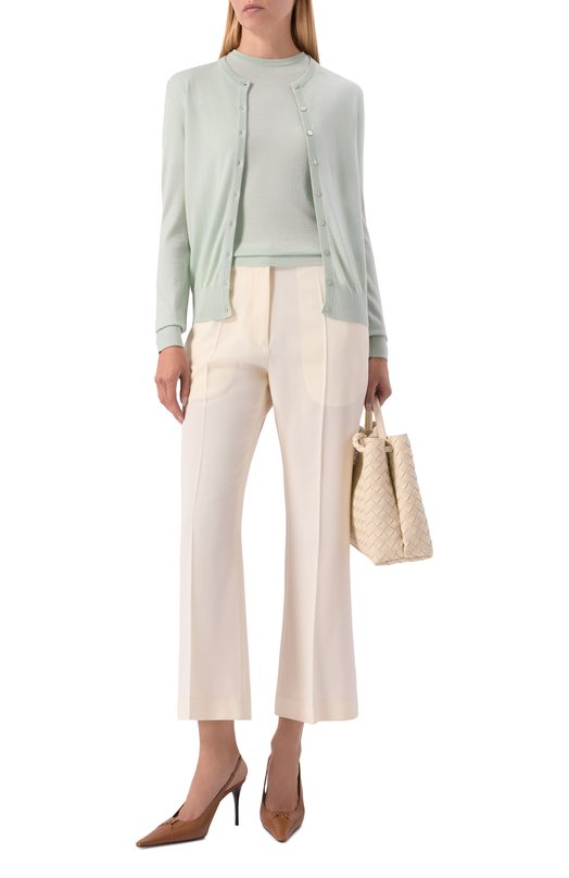 Кардиган из кашемира и шелка MVST M26.CSW.K411/JAIPUR Зелёный  M26.CSW.K411/JAIPUR Фото 2