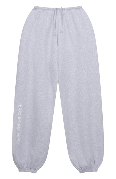 Хлопковые джоггеры ГОША РУБЧИНСКИЙ, арт. SWP_0501_GREY_MELANGE