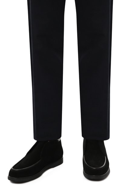 Замшевые ботинки W.GIBBS черного цвета по цене 48950 руб., арт. 1078003/CAM0SCI0 RAIN FUR, фото 3 Замшевые ботинки W.GIBBS, арт. 1078003/CAM0SCI0 RAIN FUR, фото 3