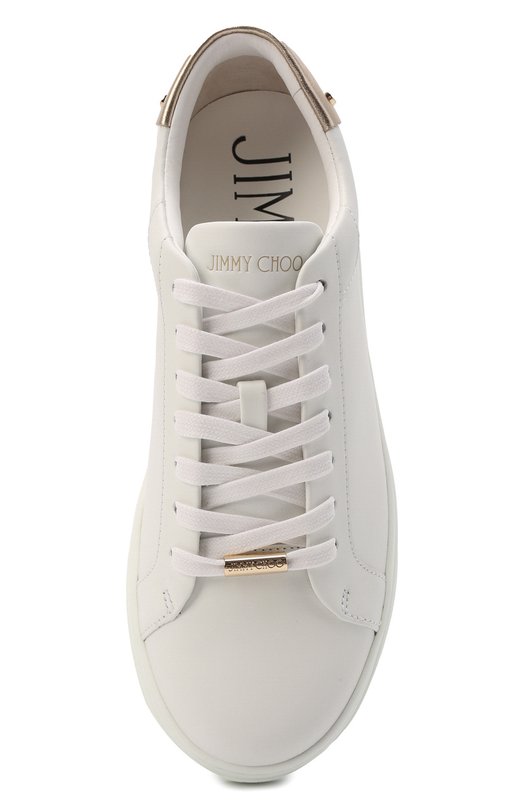 Кожаные кеды Rome Jimmy Choo R0ME/F/AZA Белый  R0ME/F/AZA Фото 6