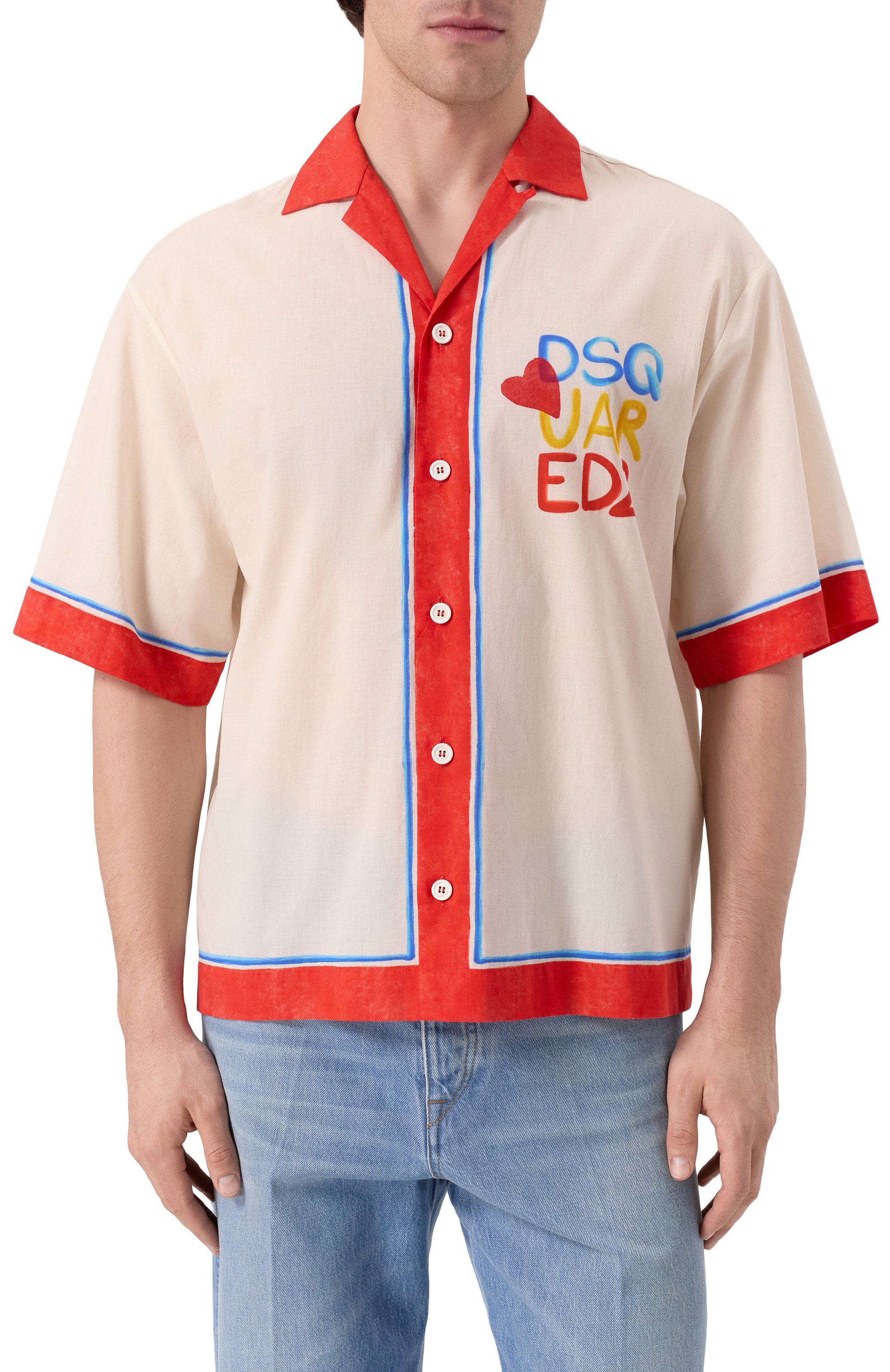 Хлопковая рубашка DSQUARED2, арт. S78DM0044/D35282, фото 3