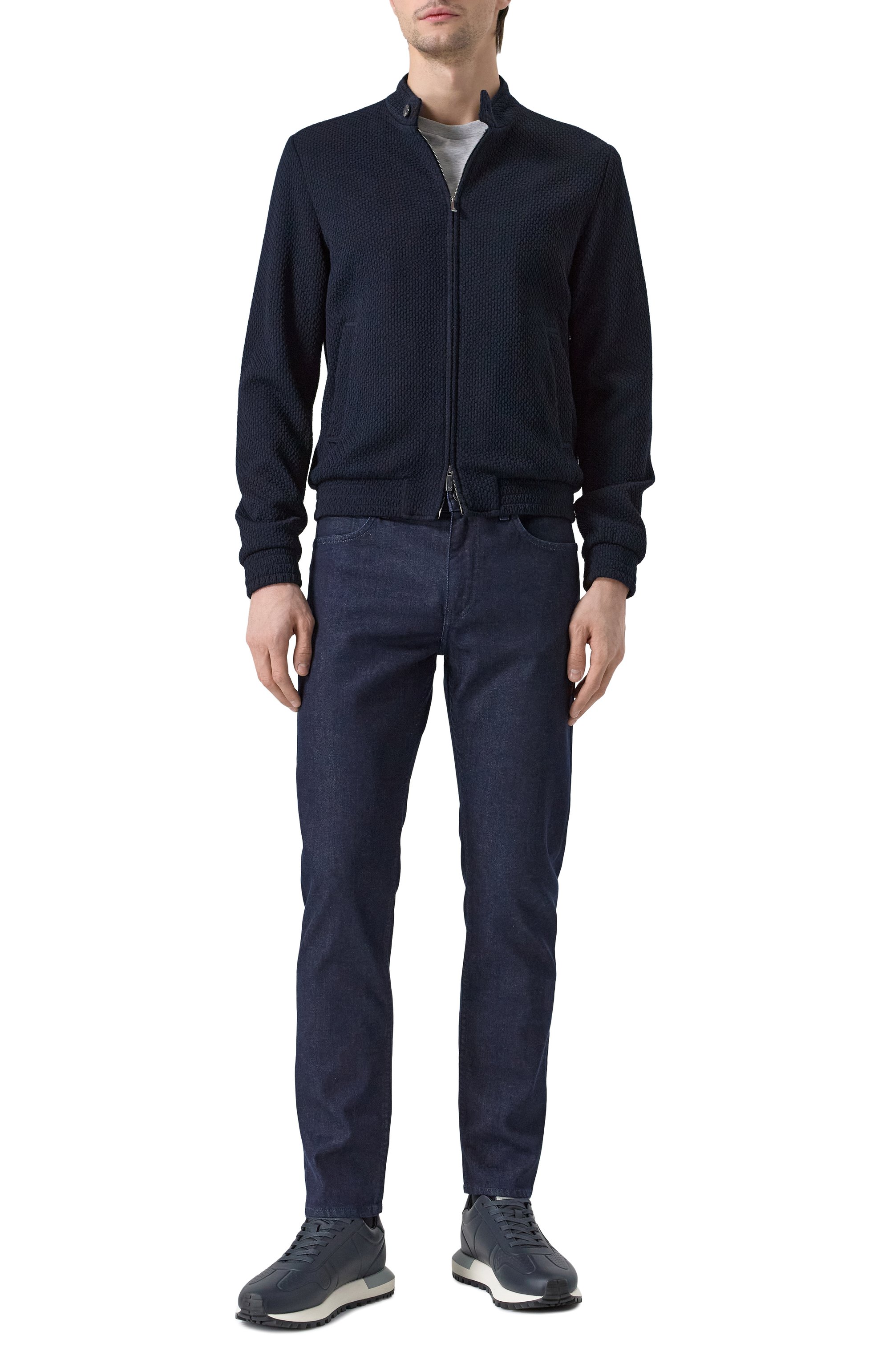 Кожаные кроссовки EMPORIO ARMANI, арт. X4X684/XR323, фото 2