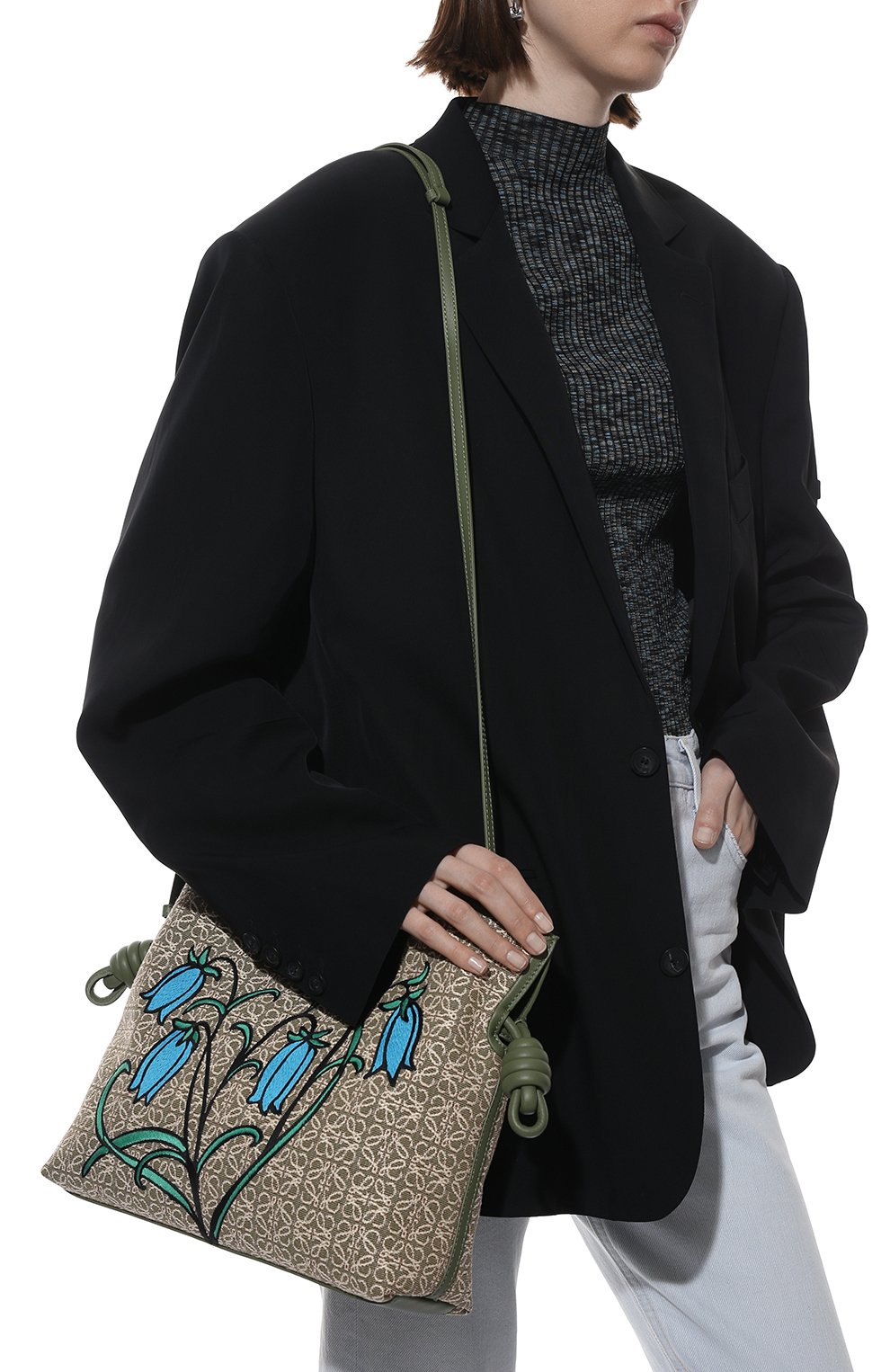 Сумка herbarium flamenco LOEWE зеленого цвета по цене 238500 руб., арт. A411FC1X44, фото 6 Сумка herbarium flamenco LOEWE, арт. A411FC1X44, фото 6