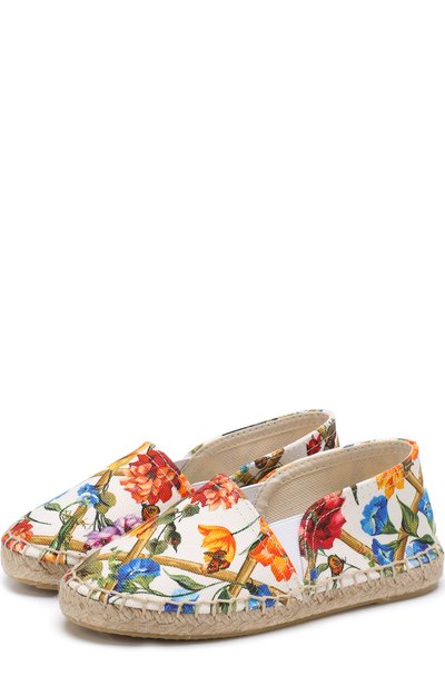 Текстильные эспадрильи с принтом DOLCE & GABBANA, арт. D00106/A4295/29-36, фото 1