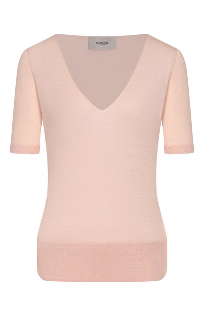 Женская пуловер изо льна и шелка AGNONA, арт. K011025E/0L180PE