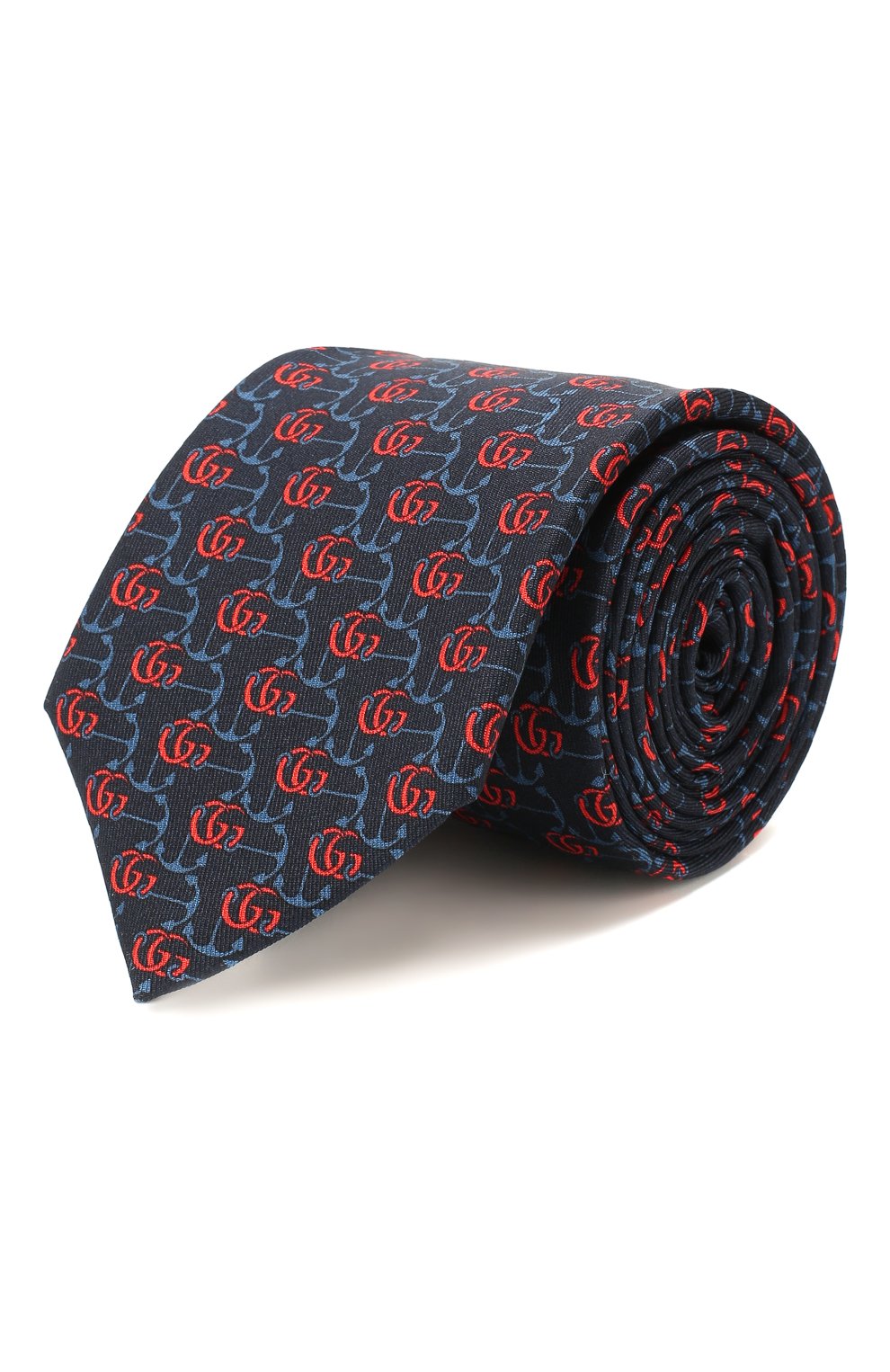 Шелковый галстук GUCCI синего цвета по цене 25920 руб., арт. 597234/4E001, фото 1 Шелковый галстук GUCCI, арт. 597234/4E001, фото 1