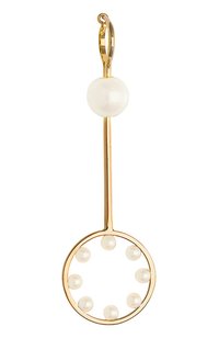 Серьга DELFINA DELETTREZ бесцветного цвета по цене 149500 руб., арт. TWI5010.A, фото 1 Серьга DELFINA DELETTREZ, арт. TWI5010.A, фото 1