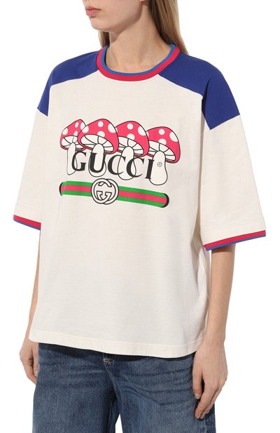 Хлопковая футболка GUCCI, арт. 753307/XJFT1, фото 3