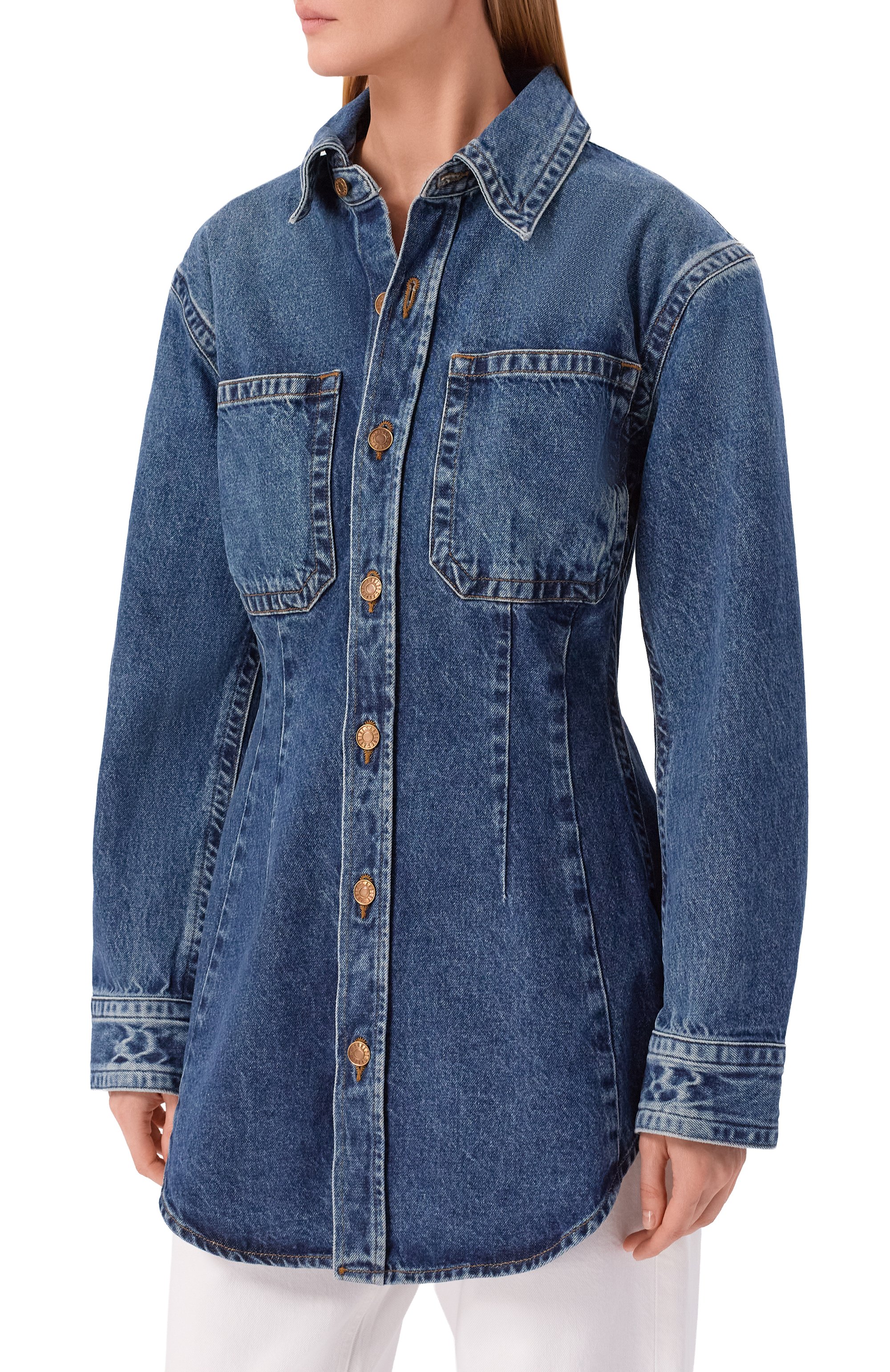 Джинсовая рубашка AGOLDE, арт. A74451254, фото 3