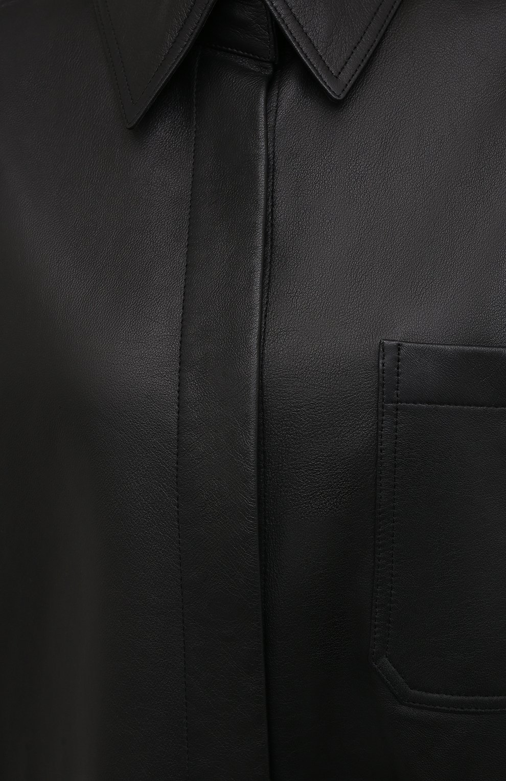 Кожаная рубашка ACNE STUDIOS, арт. A70091, фото 5