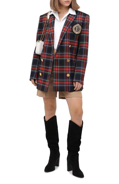 Замшевые сапоги kate SAINT LAURENT, арт. 621265/1NZ00, фото 2