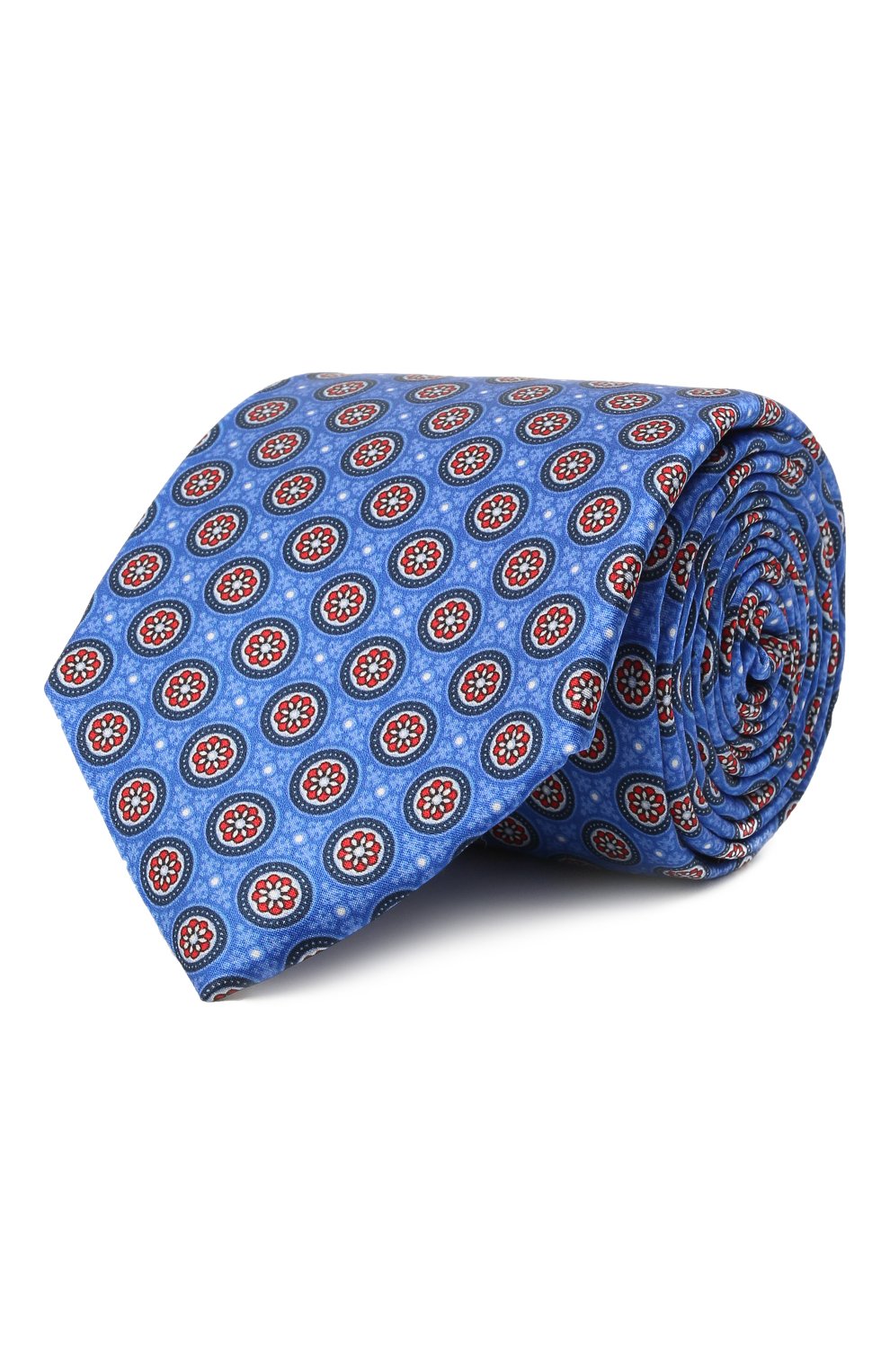 Шелковый галстук CANALI синего цвета по цене 12600 руб., арт. 18/HS03354, фото 1 Шелковый галстук CANALI, арт. 18/HS03354, фото 1